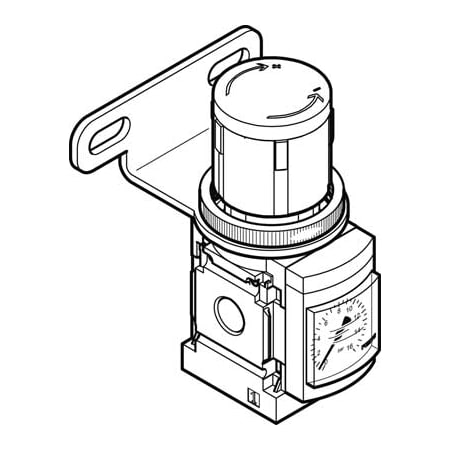 Festo Pressure Regulator MS4-LR-1/8-D6-WR MS4-LR-1/8-D6-WR